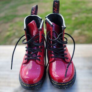 Kids Red Doc Marten Boots